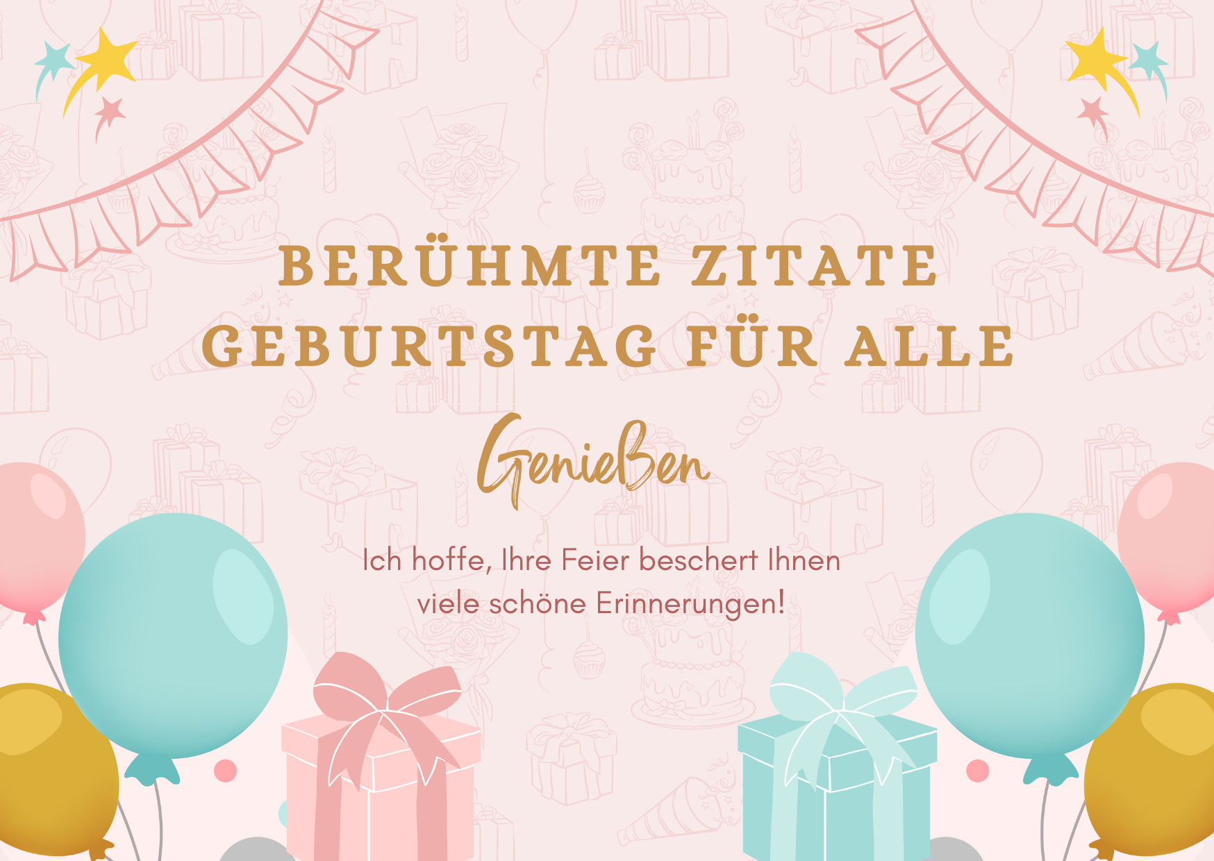 Berühmte Zitate Geburtstag